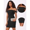 Allegra K Women's Off-Shoulder Party Cocktail Ruched Bodycon Dress - 2 of 4