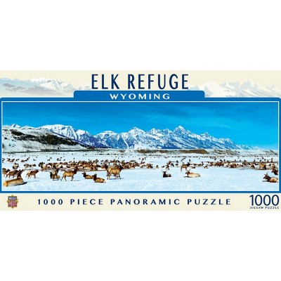 MasterPieces American Vistas - Elk Refuge 1000 Piece Panoramic Jigsaw Puzzle