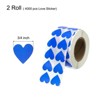 Unique Bargains Self-Adhesive Heart Decorations Sticker for Envelope Wedding 4000 Pcs - 2 of 4