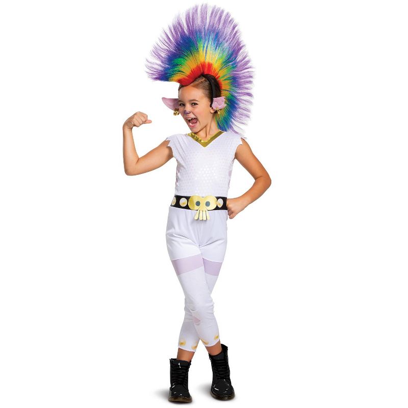 Trolls Barb Rainbow Classic Child Costume, 1 of 3