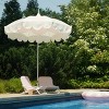 MINNIDIP Round Scalloped Petal Market Patio Umbrella - Blush - 4 of 4