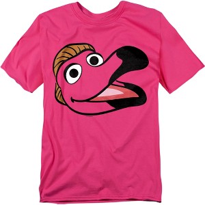 Men's Sesame Street Big Face Placido Flamingo T-Shirt - 1 of 4