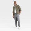 Men's Regular Fit Tapered Jogger Pants - Goodfellow & Co™ Dark Gray - image 3 of 3