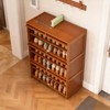 YIYIBYUS 7-Tier Shoe Cabinet, Free Standing Shoe Cabinet with Flip Doors - 3 of 4