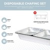 Alpha Living Large Full Size Refill Kit Disposable Chafing Buffet with Utensils, Fuel Cans - Premium Chafing Dish Set for Events, Parties, Catering - 2 of 4