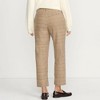 Lands' End Women's High Rise Brushed Flannel Tapered Ankle Pants - 2 of 4