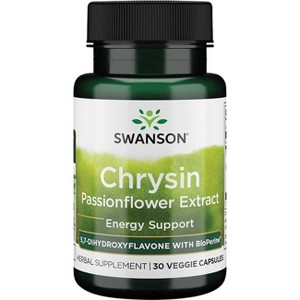 Swanson Herbal Supplements Chrysin Passionflower Extract 30 Veg Caps. - 1 of 2