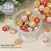 Big Dot of Happiness Pizza Party Time - Baby Shower or Birthday Party Small Round Candy Stickers - Party Favor Labels - 324 Count - 2 of 4