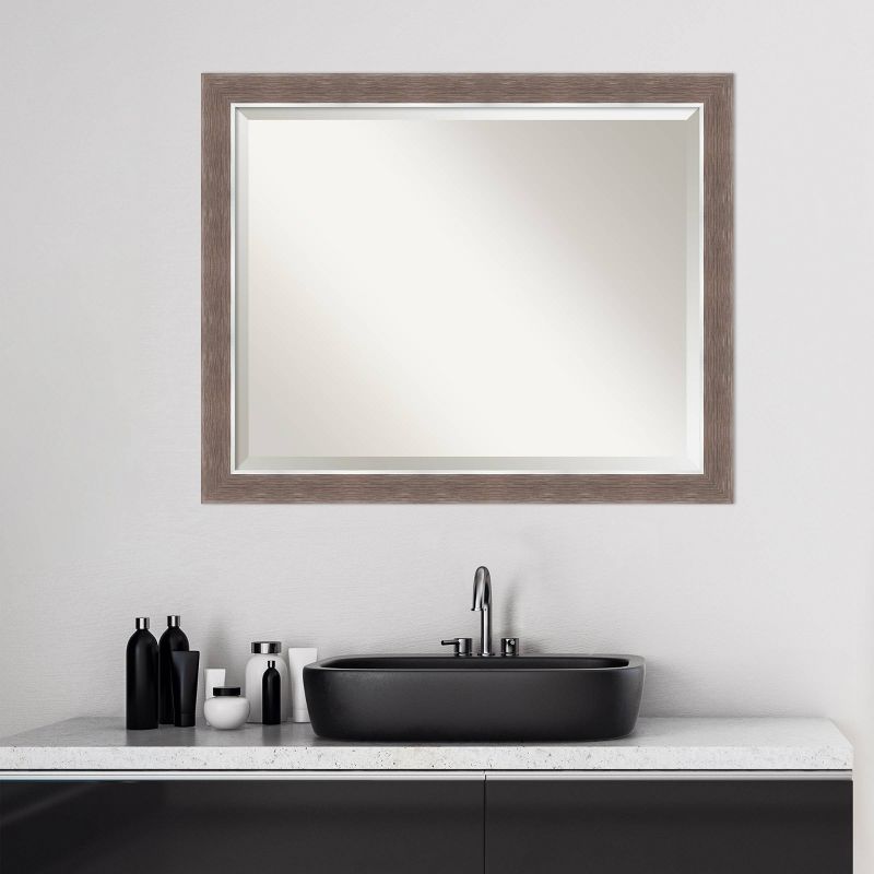 Noble Mocha Framed Bathroom Vanity Wall Mirror - Amanti Art, 4 of 8
