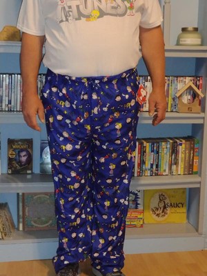 Peanuts Men's Good Grief! Allover Character Pattern Sleepwear Pajama Pants  (2x) Blue : Target