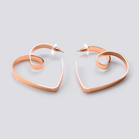 Open Heart Hoop Earring Wild Fable Gold Target
