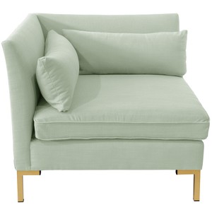 Corner Chair - Linen Swedish Blue - Designlovefest