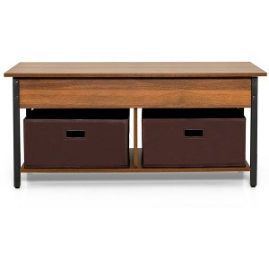 Tangkula Lift Top Coffee Table Multifunctional Pop-up Central Table with Lifting Tabletop - 1 of 4