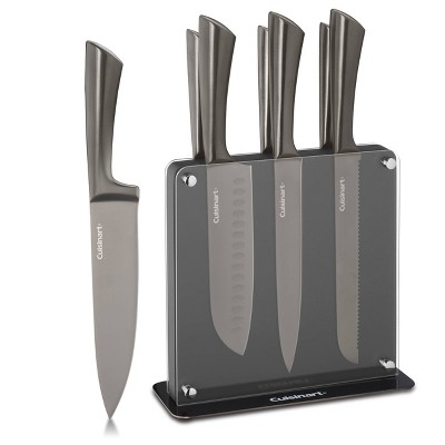 3-Piece Cuisinart Classic Stainless Steel Knife Set w.Covers chef