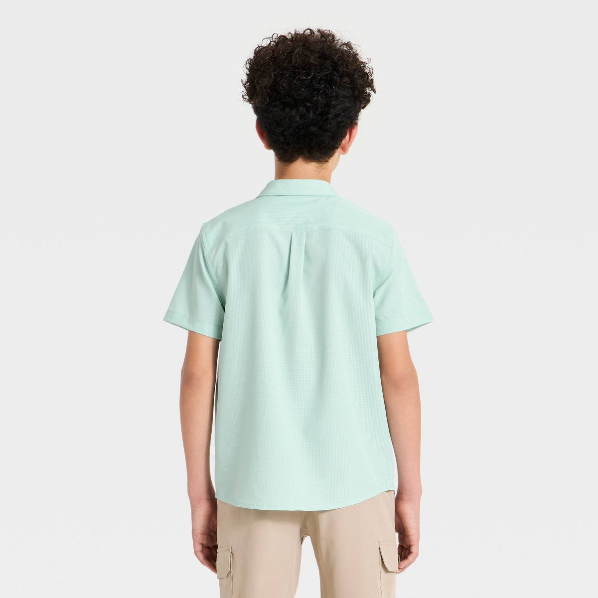 Boys' Textured Woven Shirt - All In Motion™ - thumbnail 8