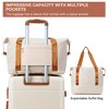 5-Piece Lightweight Luggage Set - Spinner Wheel Carry-On Suitcases & Duffel Bag with TSA Locks, ABS Hard shell, Women's Travel Set - 4 of 4
