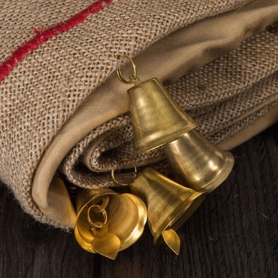 60" Burlap Jingle Collection Tan Christmas Tree Skirt