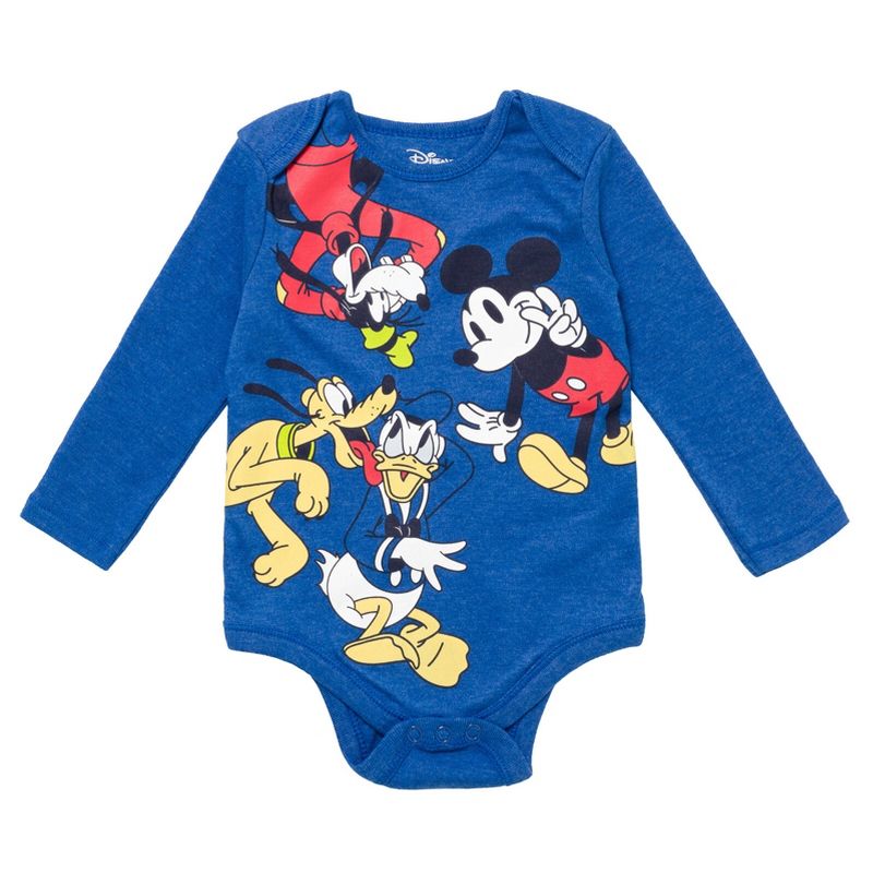 Disney Lion King Winnie the Pooh Mickey Mouse Baby 5 Pack Bodysuits Newborn to Infant, 3 of 9