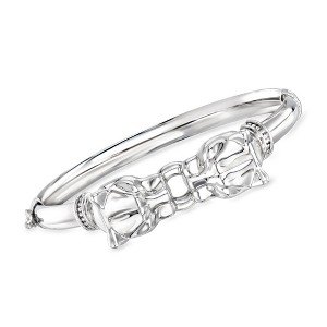 Ross-Simons Sterling Silver Panther Bangle Bracelet - 1 of 4