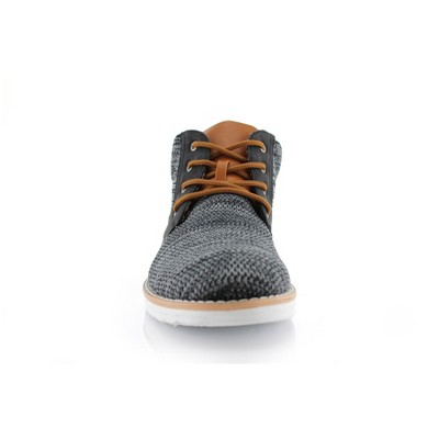 Polar Fox Mens Bohort MPX506060 Mid-Top Knitted Round Toe Sneaker Boots, in Black, Size 7.5 — фото 2