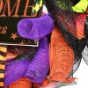 Barton 24" Halloween Witch Wreath Hat Legs Pumpkin Front Door Decor Decoration - 4 of 4