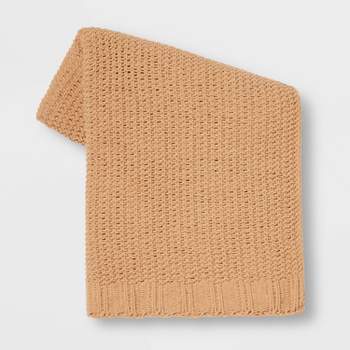 Solid Chenille Knit Throw Blanket - Threshold™