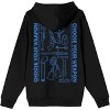 Clue Choose Your Weapon Line Art Adult Black Long Sleeve Hooded Sweatshirt - 3 of 4