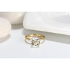 Amore Engagement Ring Women 1, 2 or 3Ct Topaz Sterling Ginger Lyne Collection - 2 of 4