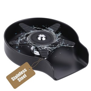 WOWOW Pentagram Fan Blade Sink Glass Rinser for Kitchen Sink in Brushed Nickel - 1 of 4