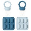 Silicone Baby Fruit Feeders with Freezer Tray for Batch Prep, Set of 2 – Safe & Convenient, Includes Extra Pouches & Travel Lids, Dishwasher Safe - 4 of 4