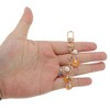 Unique Bargains Shell Pearl Handbag Charm 4.13" 1 Pc - 4 of 4