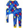 Sonic The Hedgehog Little/Big Boy's 4-Piece Cotton Pajama Set - 3 of 3