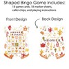 Big Dot of Happiness Fall Foliage Baby - Picture Bingo Cards and Markers - Autumn Leaves Baby Shower Shaped Bingo Game - Set of 18 - 3 of 4