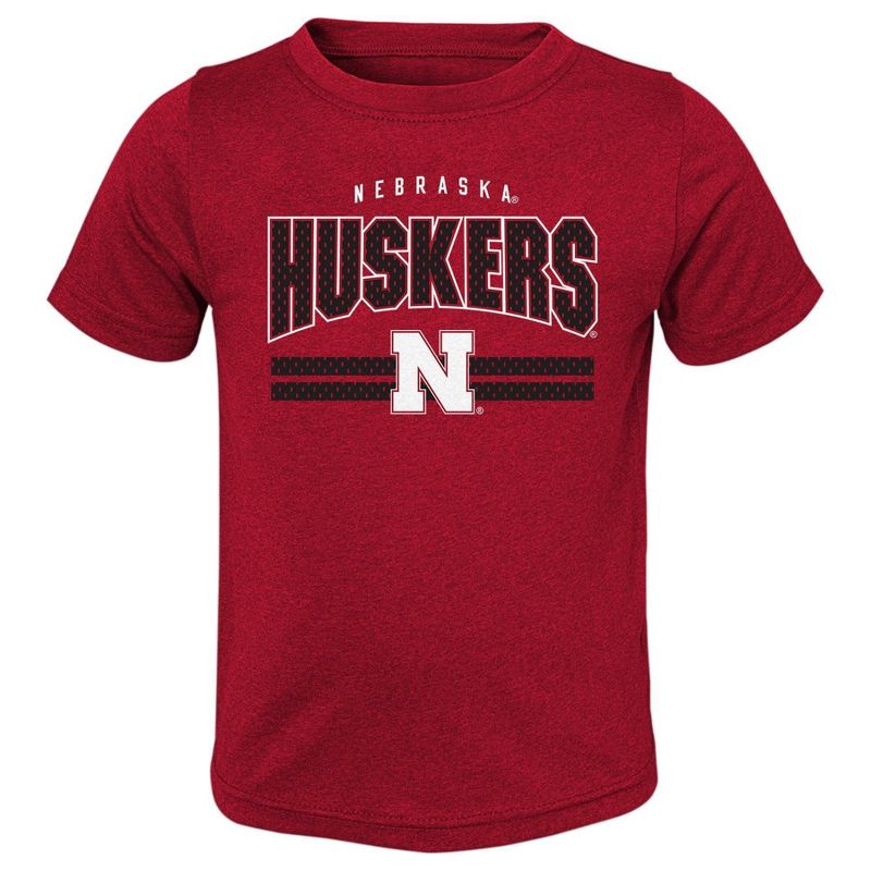 NCAA Nebraska Cornhuskers Toddler 2pk T-Shirt, 3 of 4