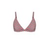 CCX |  Women's Plus Size  Daisy Print Bikini Top - red stripe -  12 Plus - 3 of 3