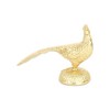 Cheung's Lirondelle Golden Cast Iron Peacock Figurine - 4 of 4