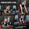 ER KANG Preacher Curl Bench, Seated Arm Isolated Barbell Dumbbell Bicep Station, Bicep Curl Machine with 2 Bar Holders for Home Gym - 2 of 4