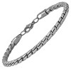 Steeltime Men's stainless steel fancy link bracelet. Color Options: Silver, Gold, Oxidized - 2 of 4