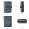 BEAFUP Small Wallets for Women,Leather RFID Blocking Bifold Double Zipper Pockets Wallet Card Case Purse with 2 ID Windows - 4 of 4