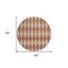 Orange And Copper Geometric Washable Indoor Outdoor Area Rug - 3 of 4