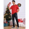 INSPIRE CHIC Men's Metallic Short Sleeved Club Rave Party Sequins Sparkly T-Shirt - 2 of 4