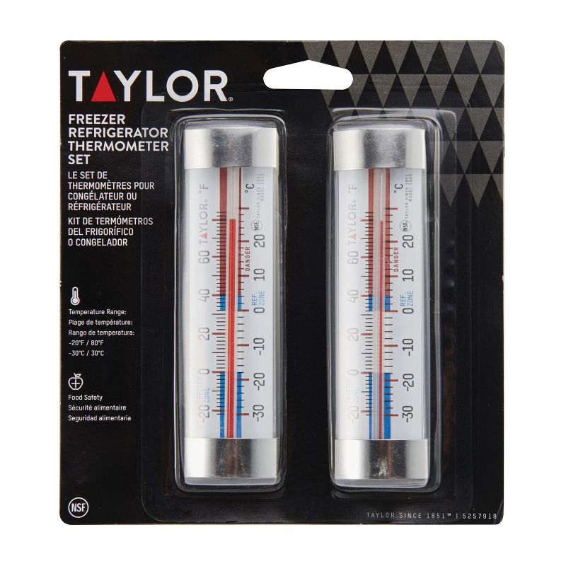 Taylor® Precision Products Fridge and Freezer Thermometers, 2 Pack, 4 of 6