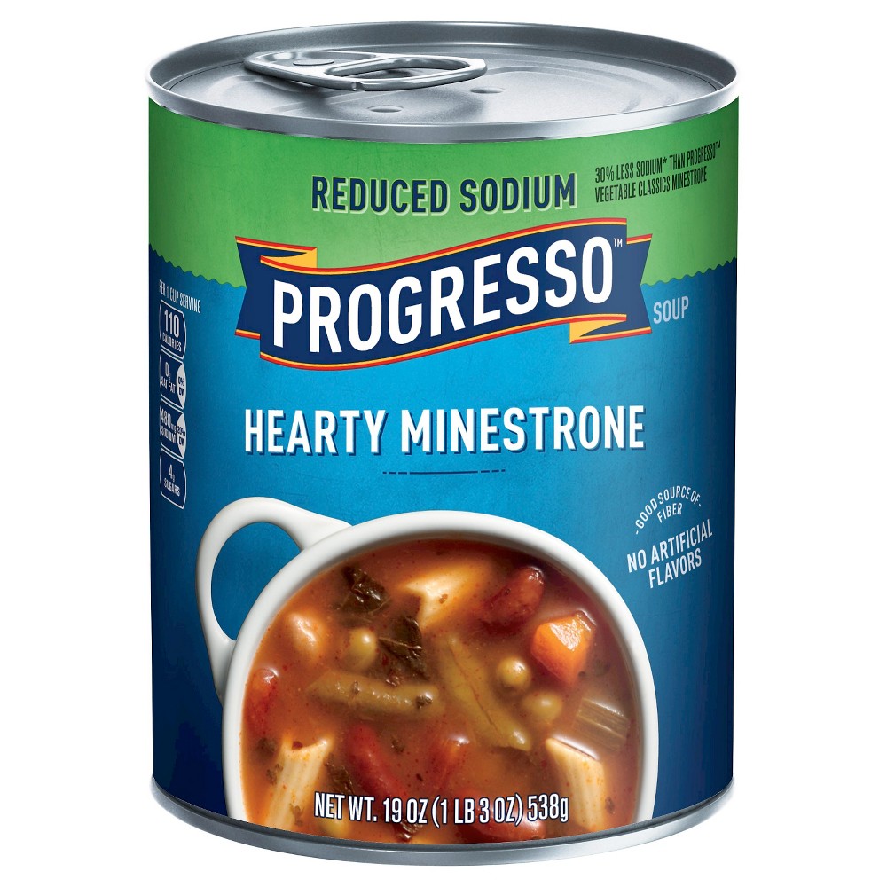 UPC 041196805468 product image for Progresso Reduced Sodium Minestrone Soup 19 oz | upcitemdb.com