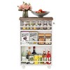 MAYEERTY 4-Tier Storage Cart, Slim Rolling Narrow Kitchen Cart for Small Place - 4 of 4