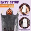 Joyfy 67'' Halloween Standing Pumpkin Ghost Outdoor Decoration, Sound-Actived Life Size Animatronics Ghost Haunted House Props for Garden Yard Lawn - 3 of 4