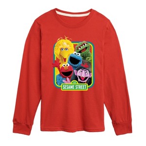 Boys' - Sesame Street - Photo Group-Toddler and Youth Long Sleeve T-Shirt Long Sleeve Graphic T-Shirt - 1 of 3