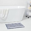 17x24 Velveteen Grid Memory Foam Bath Rug Navy Blue - Room Essentials™ :  Target