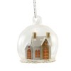 Cody Foster 2.0 Inch Frosty Abobe Globe Set/5 Mini Putz Paper House Tree Ornaments - 2 of 4