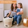 12L Portable Washing Machine, Foldable Mini Washer with with 4 Modes and Spin Basket Deep Cleaning - 2 of 4