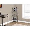 MAYEERTY 48"h 3 Tier Etagere Modern Contemporary Bookshelf for Bedroom Living Room Black Metal and MDF - 2 of 4